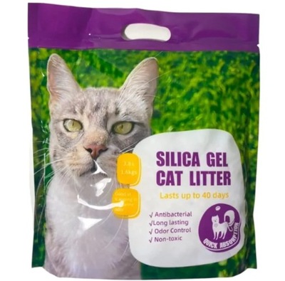 Żwirek silikonowy dla kota kotów naturalny 5l