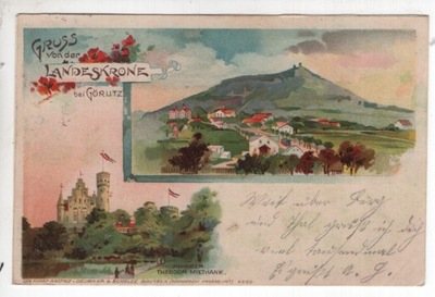 Zgorzelec, Gruss aus Landeskrone bei Gorlitz, 1901r., -906
