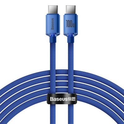 KABEL BASEUS USB C DO USB-C TYP C PD 100W 480Mb/s SZYBKI PRZEWÓD 2M