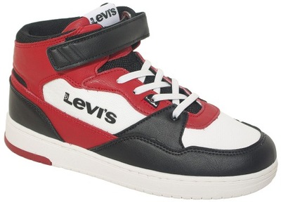 Levis BLOCK sneakers black red 29