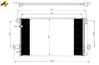 Nrf 35628 конденсатор, кондиціонер фото №1