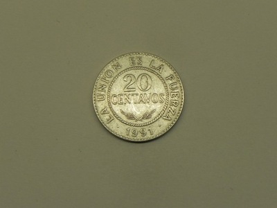49917/ 20 CENTAVOS 1991 BOLIWIA