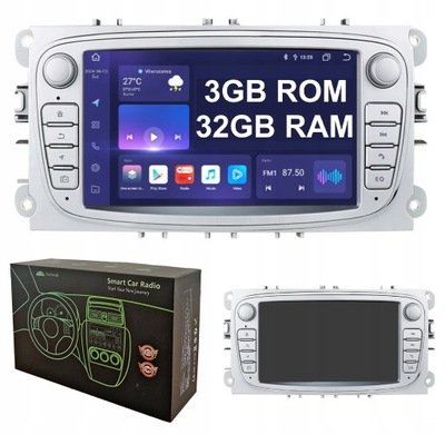 RADIO 2DIN ANDROID DO FORD MONDEO MK4 4 IV 3/32GB DSP CARPLAY LTE BLUETOOTH