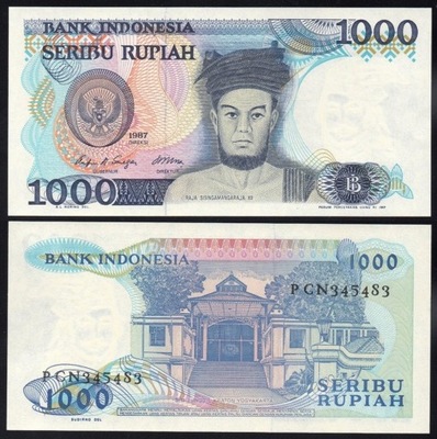 $ Indonezja 1000 RUPIAH P-124 UNC 1987
