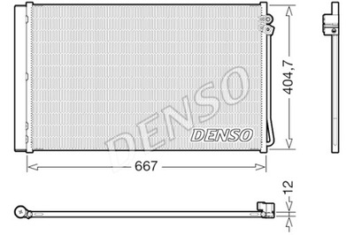 DENSO CONDENSADOR DE ACONDICIONADOR MERCEDES V W447 VITO MIXTO DOUBLE CABIN  