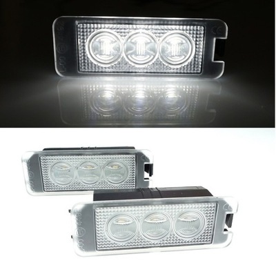 Фонари номерного знака led 3x smd vw phaeton , amarok фото №1