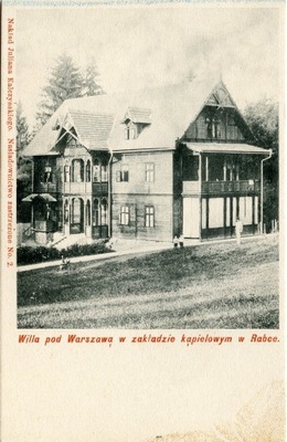 Willa pod Warszawą w zakładzie... Rabka ca. 1905