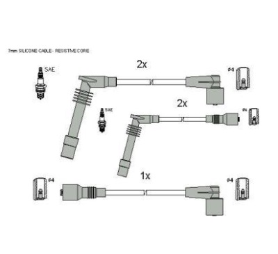 Starline дроти запалювання zk 5492 фото №1
