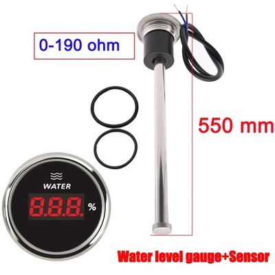 0-190 Ohm Digital Water Level Gauge Waterproo 