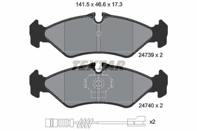 КОЛОДКИ ТОРМОЗНЫЕ TEXTAR 2473901