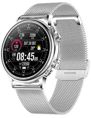 LIGE SMARTWATCH SREBRNY ZEGAREK SMART 2 PASKI