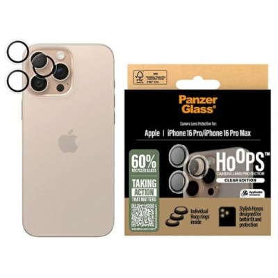 PanzerGlass Hoops Lens Protector iPhone 16 Pro 6.3" / 16 Pro Max 6.9" Tran