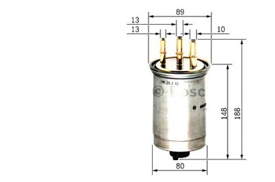 ФІЛЬТР ПАЛИВА BOSCH 1132631 1137026 1342601 2T14915