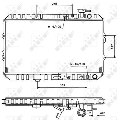 NRF 516354 CHLODNICA, SISTEMA DE REFRIGERACIÓN DEL MOTOR  