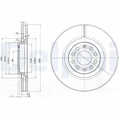 DISCO DE FRENADO AUDI A4 B5 S4 97-01  