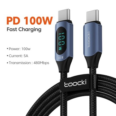 Kabel typu C do typu C 100W PD szybka ładowarka USB