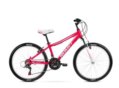 Rower MTB Romet JOLENE 24 cali koła, rama 13 cali, koła 24 cali - |RÓŻOWA|