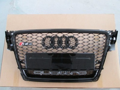 REJILLA REJILLA DE RADIADOR AUDI A4 STYL RS4 08-11 BLACK QUATTRO  