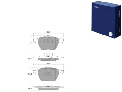 КОЛОДКИ ТОРМОЗНЫЕ VOLVO XC90 02-14 ПЕРЕД TOMEX BRAKES