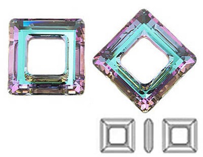 4439 Swarovski Square Ring 14mm Vitrail Light