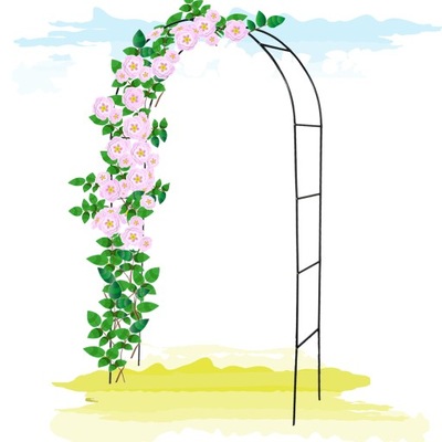 Pergola ogrodowa łuk do róż kwiatów pnączy 240 cm