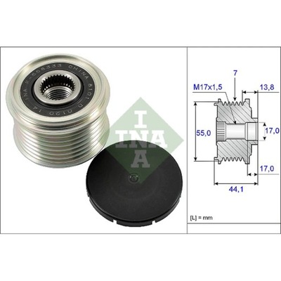 ALTERNADOR - EMBRAGUE JEDNOKIERUNKOWE INA 535 0167 10  