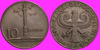 10 zł 1965 Kolumna Zygmunta --A 290