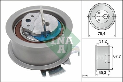 INA 531 0565 30 РОЛИК РЕМНЯ ГРМ