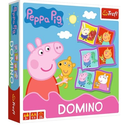 Trefl DOMINO ze świnką Peppą - Peppa pig +3 lata