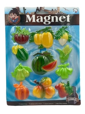 Magnesy owoce warzywa na lodówkę magnetyczną tablicę