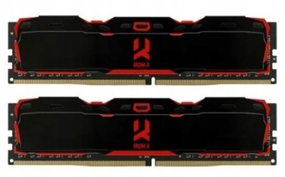 GOODRAM Pamięć DDR4 IRDM X 32GB/3200 (2*16GB) 16-20-20 Czarna IR-X3200D464L