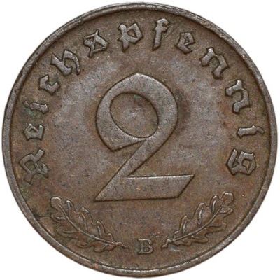 2 Reichspfennig 1938 B