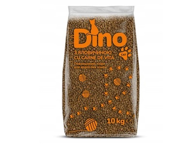 Sucha karma dla kota DINO wołowina 10 kg