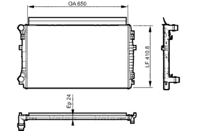 VALEO РАДИАТОР ДВИГАТЕЛЯ ВОДЫ AUDI A3 Q2 Q3 CUPRA FORMENTOR SEAT ATECA