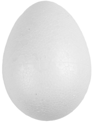 Jajko styropianowe Czakos do ozdabiania 12 cm