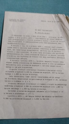 Oświadczenie Gdynia stocznia 1980 r