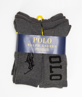 Skarpety męskie POLO Ralph Lauren rozm. 43-46 6-PAK