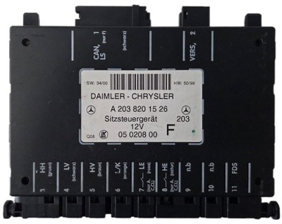 Mercedes модуль блок управления сиденье a2038201526 фото №1