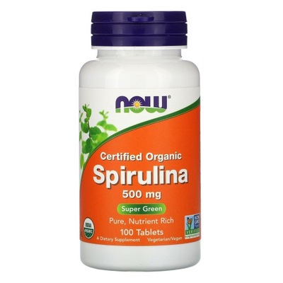 SPIRULINA 500mg, 100 tabl. NOW