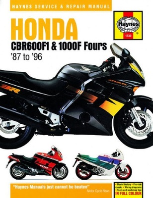 MANUAL DE MANTENIMIENTO HONDA CBR 600 1000 F FOURS 87-96  