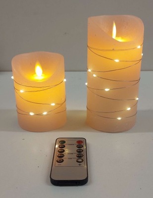 CCLIFE ŚWIECZKI LED Z WOSKU PILOT