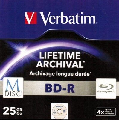 VERBATIM M-DISC BD-R 25GB Logo 1 szt.