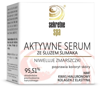 Sekretne SPA Aktywne Serum ze śluzem ślimaka 50 ml