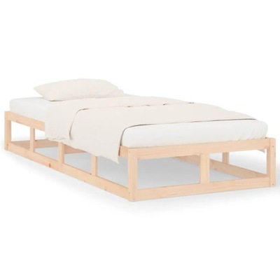 Rama łóżka, 100 x 200 cm, lite drewno