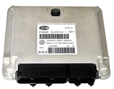 COMPUTADOR ECU FIAT PANDA 1.2 51886069 IAW4AF.S2  