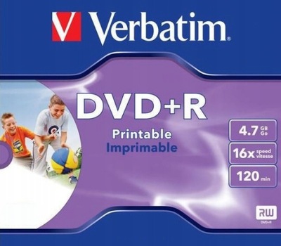 DVD+R VERBATIM PRINTABLE 4,7GB 16X