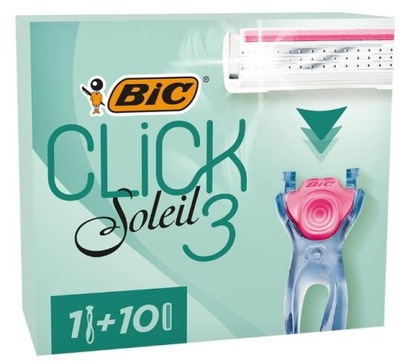 Bic Click 3 Soleil Sensitive Maszynka 1szt + 10wkł