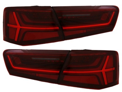 Лампи задня led lift look red audi a6 c7 4g 2011- фото №1
