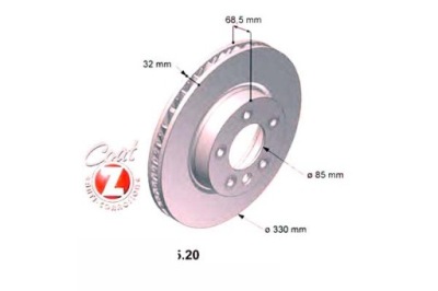 Zimmermann тормозные диски тормозные 2szt vw touareg 03- lp фото №1