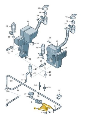 Циліндр розпилювача фара vw touran caddy фото №1
